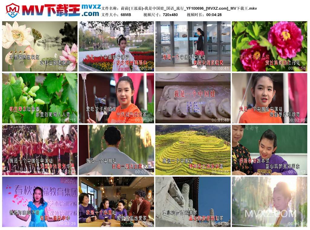 荷荷(王泓茹)-我是中国娃_国语_流行_YF100696